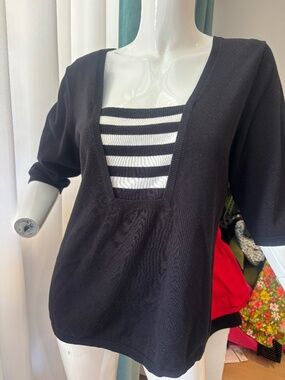 Bob Mackie Black Top